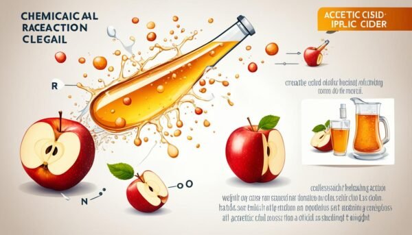 acetic acid in apple cider vinegar