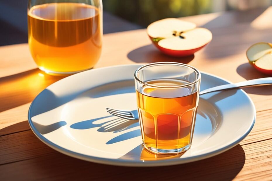 does apple cider vinegar break fast