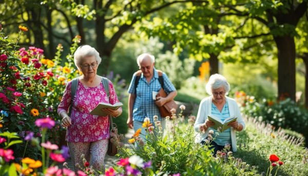 Seniors enjoying nature