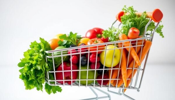 Healthy shopping cart