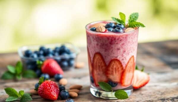 High-Protein Almond and Berry Smoothie