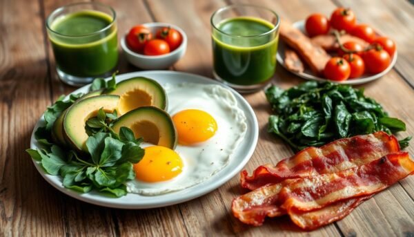 Low-carb breakfast