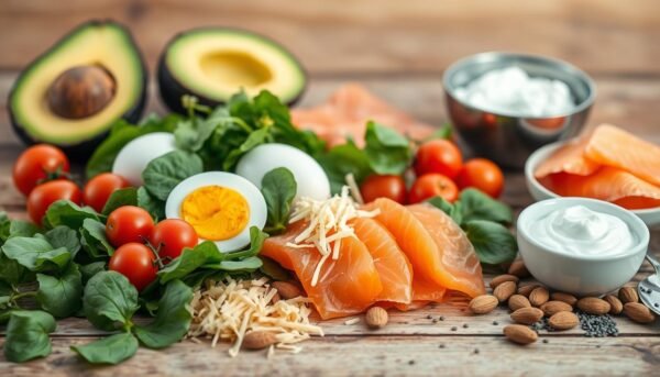 Low-carb breakfast ingredients