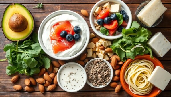 Low-carb breakfast ingredients