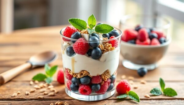 Low-carb breakfast parfaits