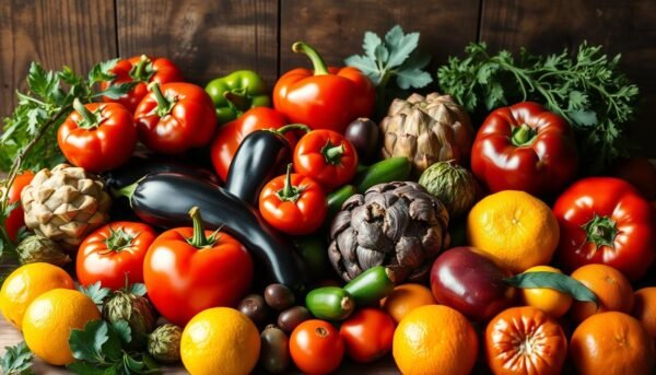 Mediterranean Vegetables and Fruits