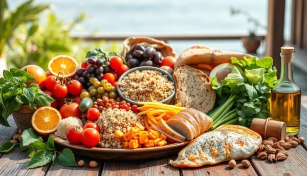 Mediterranean diet food groups