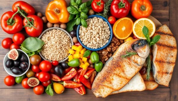 Mediterranean diet food groups