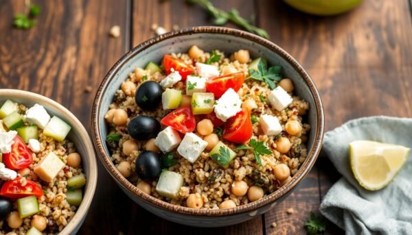 Mediterranean grain bowls