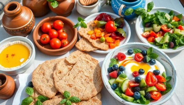 Plant-based Mediterranean breakfast options