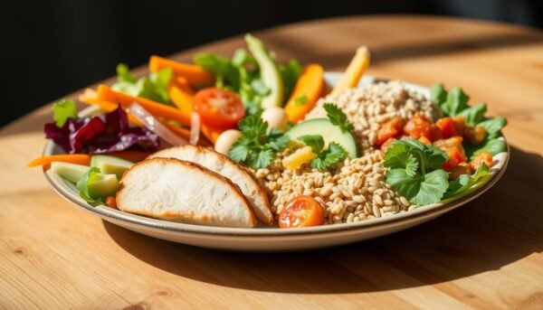 Plate with balanced portions