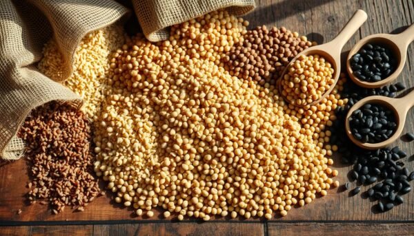 Whole grains and legumes