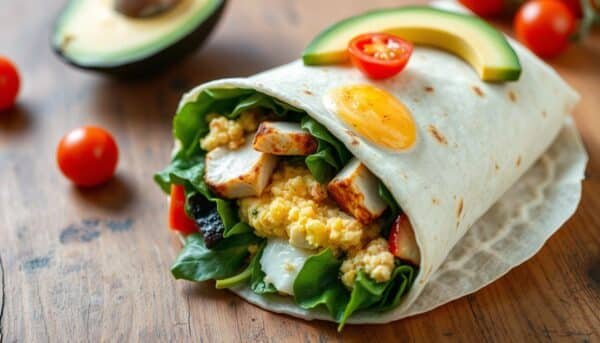 protein-rich wrap