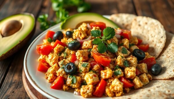 Tofu Scramble Mediterranean Style