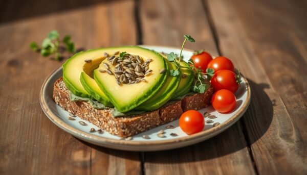 avocado and hemp seed toast