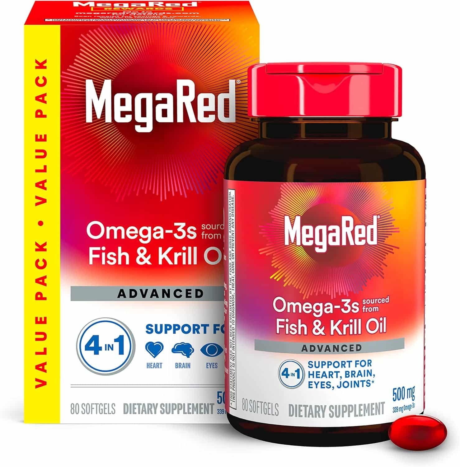 Unlock Wellness: Megared Omega-3 & Krill Oil Softgels Review