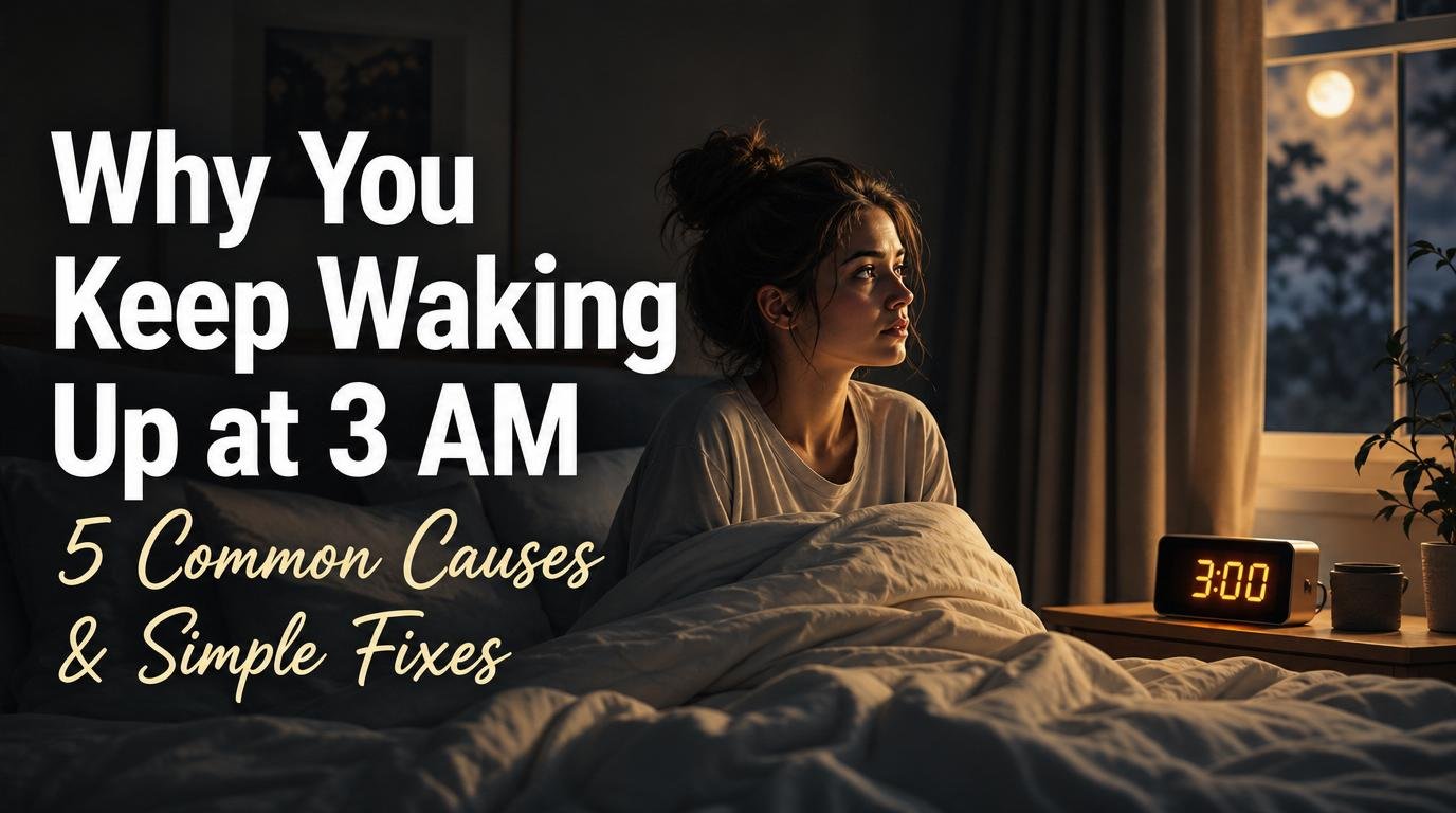 5 Key Reasons You’re Waking Up at 3AM and How to Fix It
