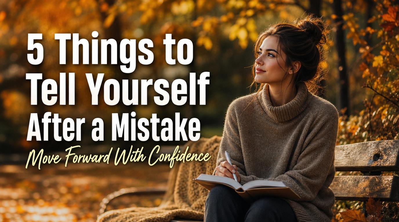 5 Things To Say To Yourself After Messing Up