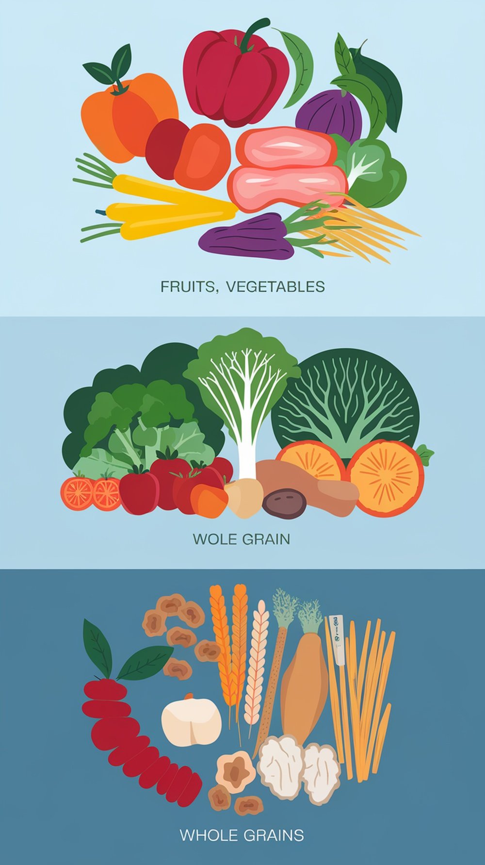 An assortment of fresh fruits and vegetables arranged on a dark surface, showcasing the importance of nutrition.