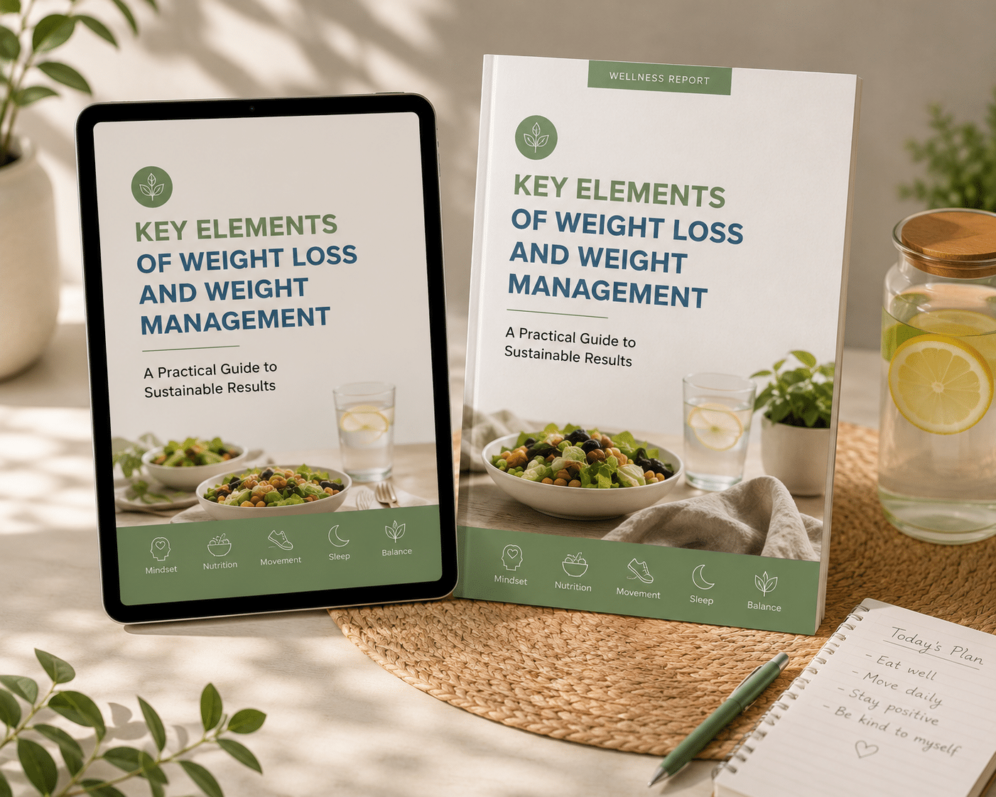 Key Elements of Weight Loss and Weight Management report mockup