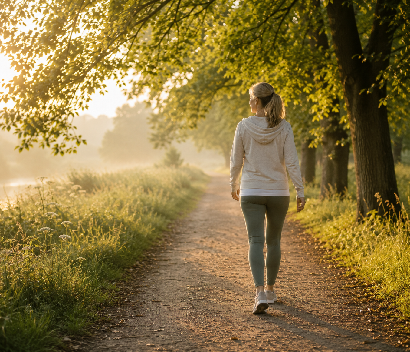 Calm walking and wellness lifestyle image for Exercise for Health bundle