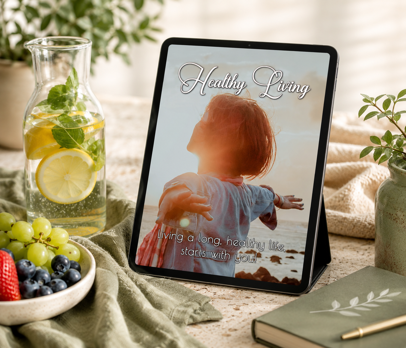 Healthy Living eBook digital guide cover placeholder