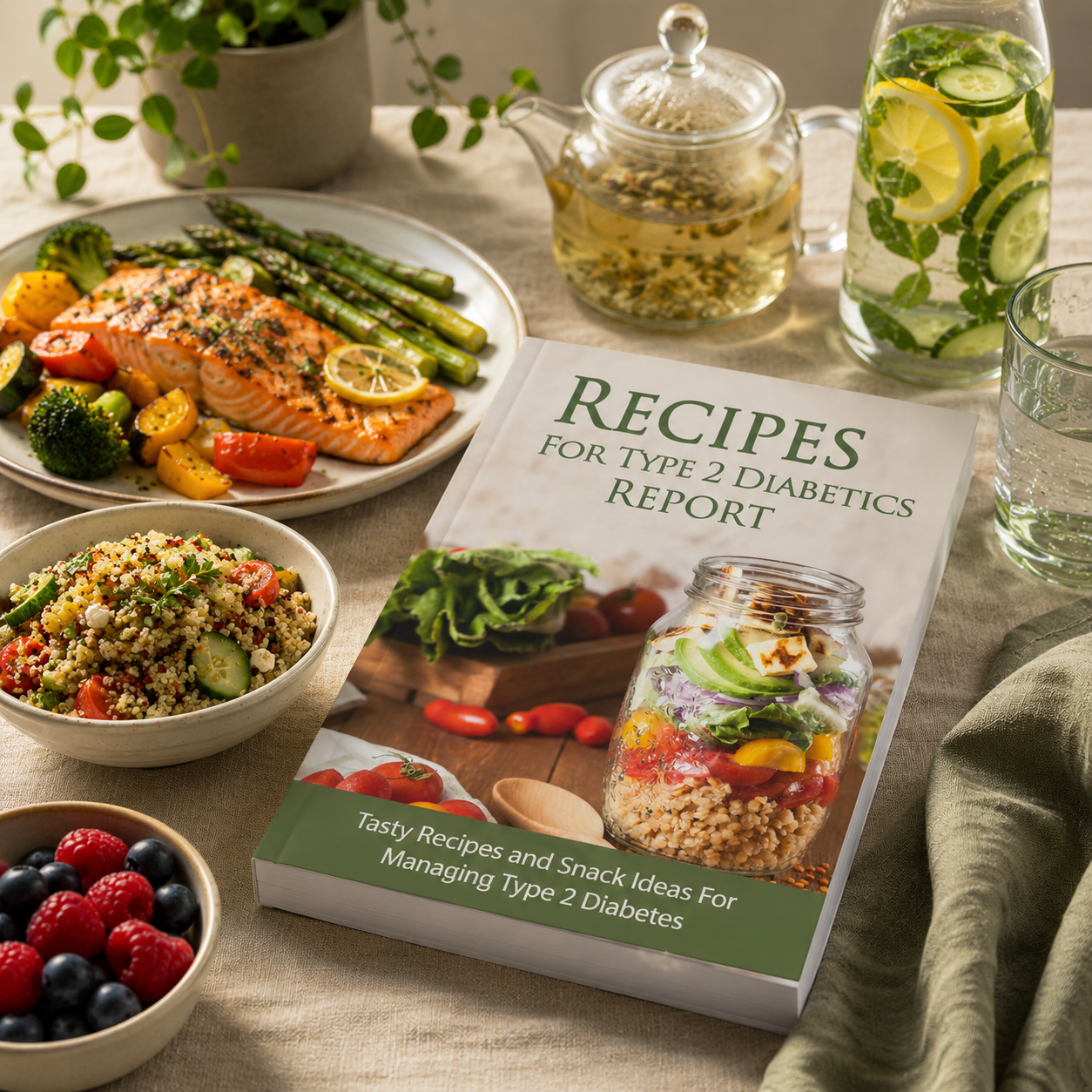 Recipes For Type 2 Diabetics Report placeholder cover
