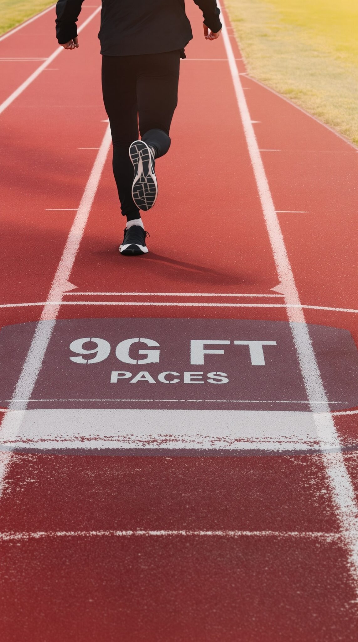 A person running on a track, emphasizing interval training for weight loss.